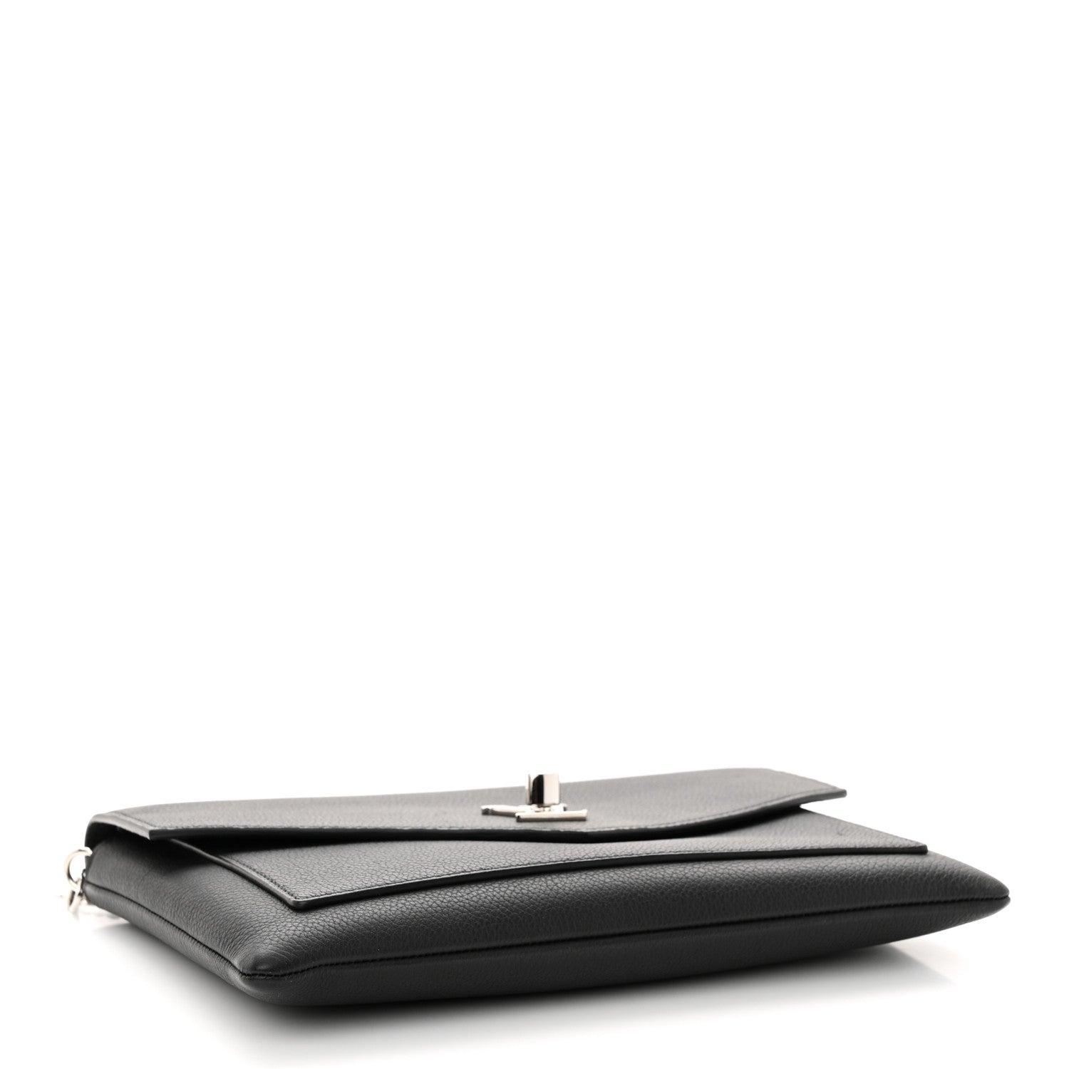 Louis Vuitton LOUIS VUITTON Soft Calfskin My Lockme Chain Pochette Black 4 of 10