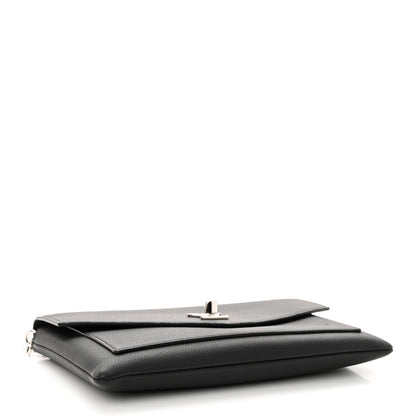 Louis Vuitton LOUIS VUITTON Soft Calfskin My Lockme Chain Pochette Black 4 of 10