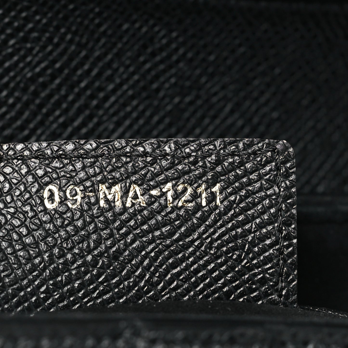 Grained Calfskin Saddle Bag Black