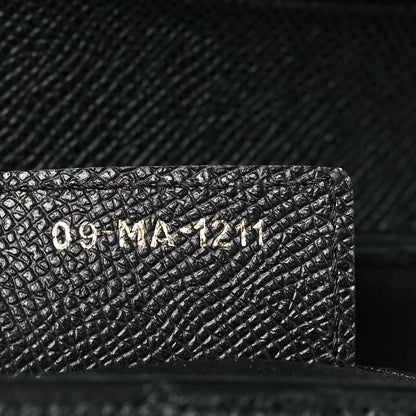 Christian Dior Grained Calfskin Saddle Bag Black 7 of 9