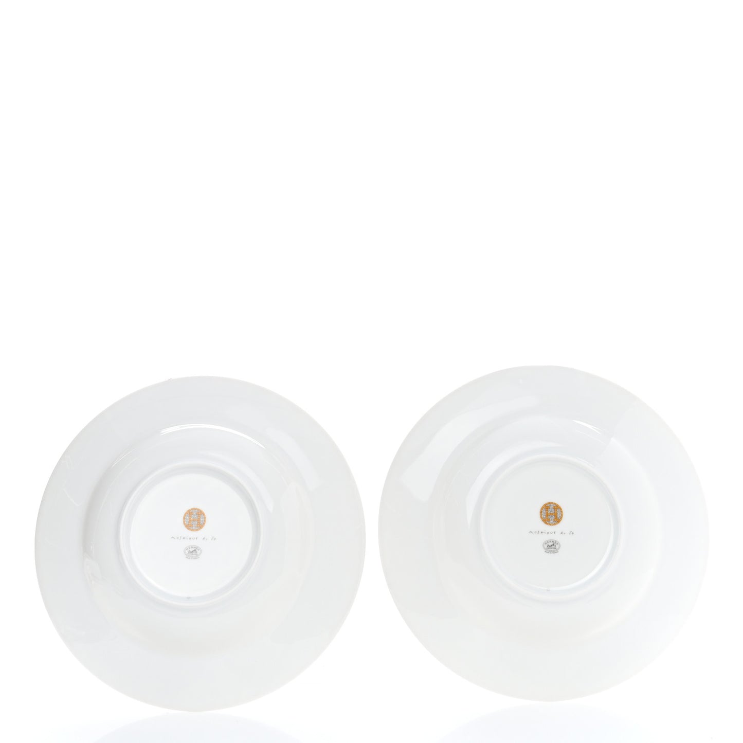 Porcelain Mosaique Au 24 Platine Soup Plate Set of 2
