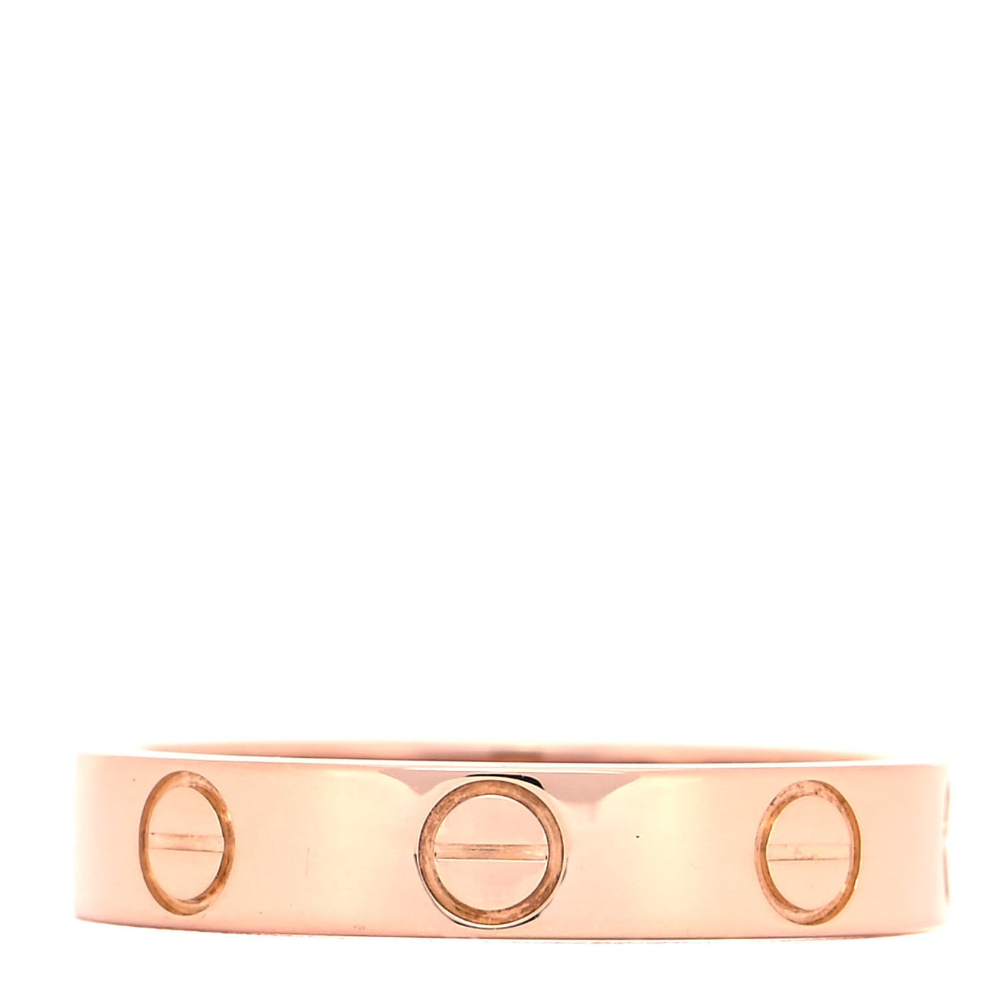 18K Pink Gold 3.5mm LOVE Wedding Band Ring 49 4.75