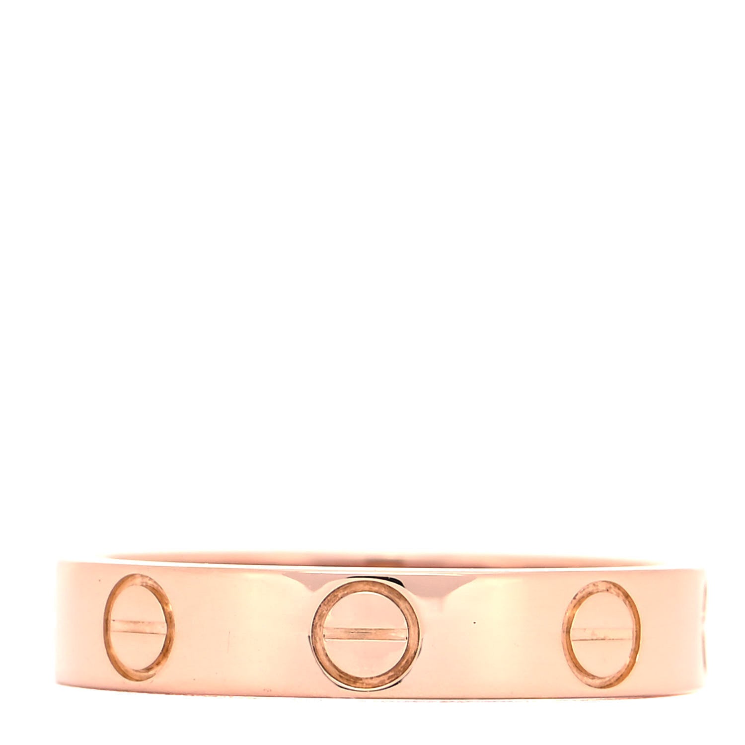 Cartier 18K Pink Gold 3.5mm LOVE Wedding Band Ring 49 4.75 5 of 8