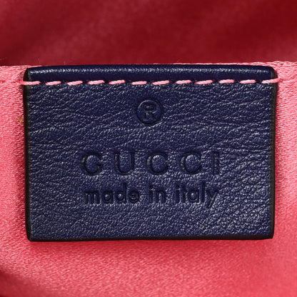Gucci Velvet Matelasse GG Marmont Belt Bag 85 34 Cobalt Blue 6 of 10