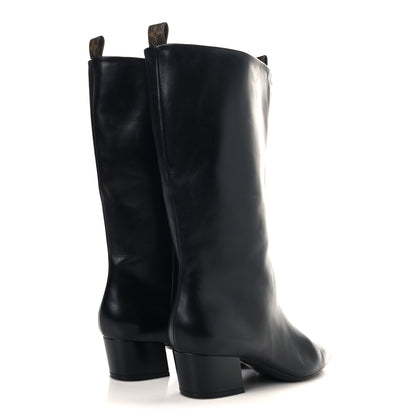 Louis Vuitton Calfskin Nightfall Boots 40 Black 4 of 6