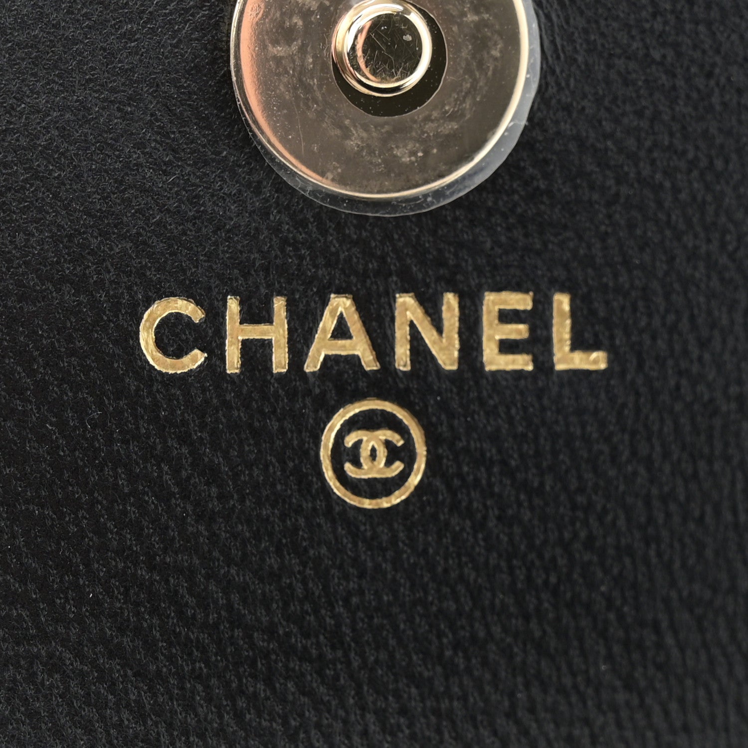 Chanel Lambskin Quilted Pearl Card Holder With Chain Black 6 of 12