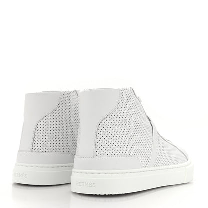 Hermes Calfskin Perforated Daydream Sneakers 39 White 4 of 10