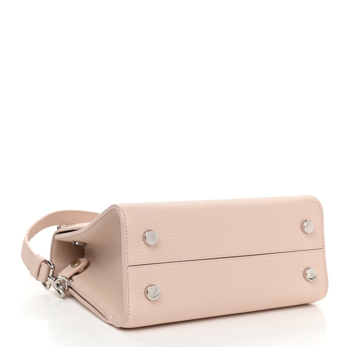 Grained Calfskin Mini Diorever Flap Rose Poudre