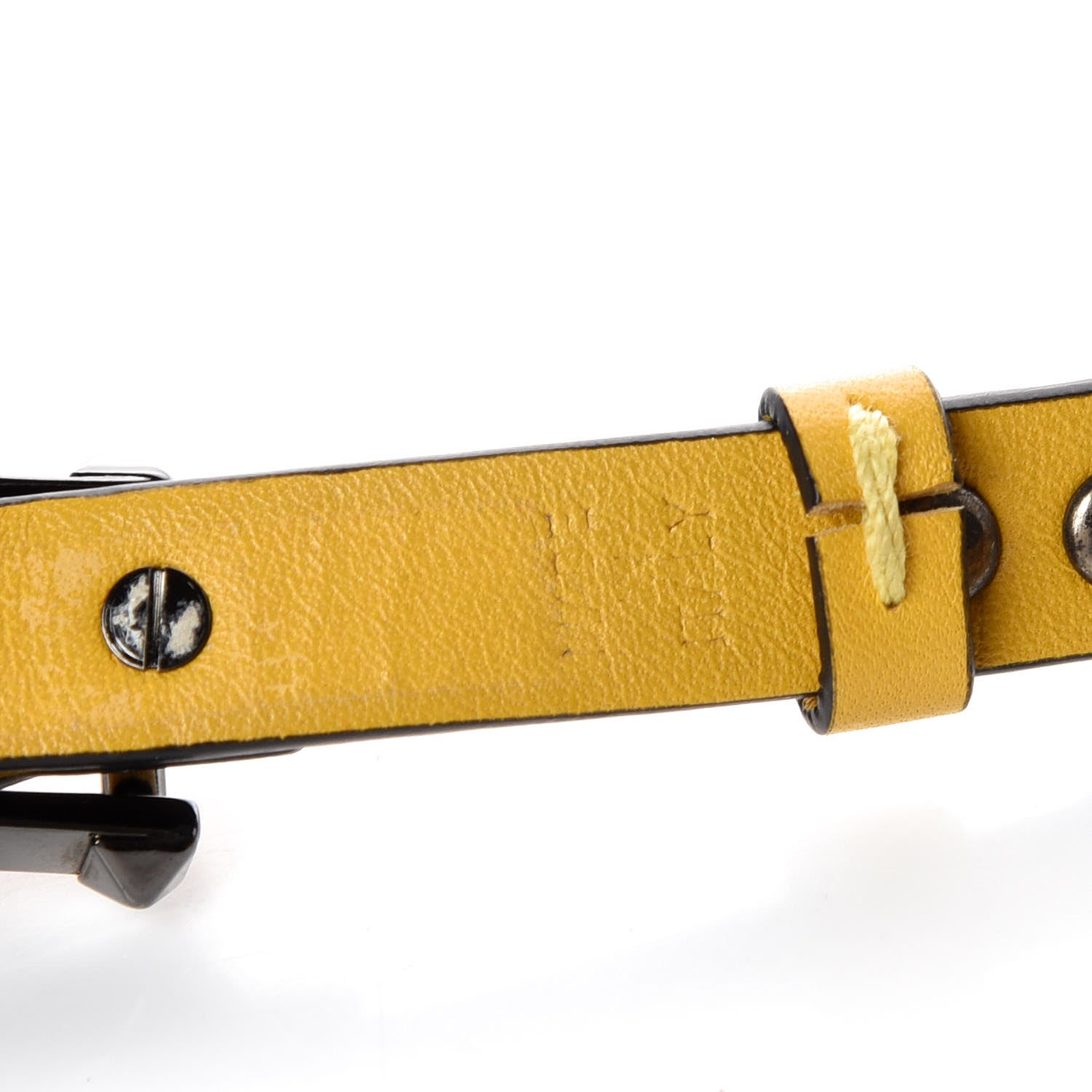 Valentino Garavani Vitello Rockstud Bracelet Yellow 6 of 7