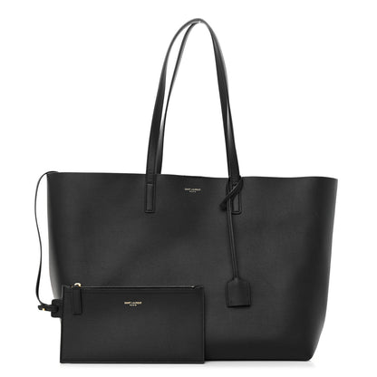 Saint Laurent Calfskin Large Shopping Tote Black 1 of 12