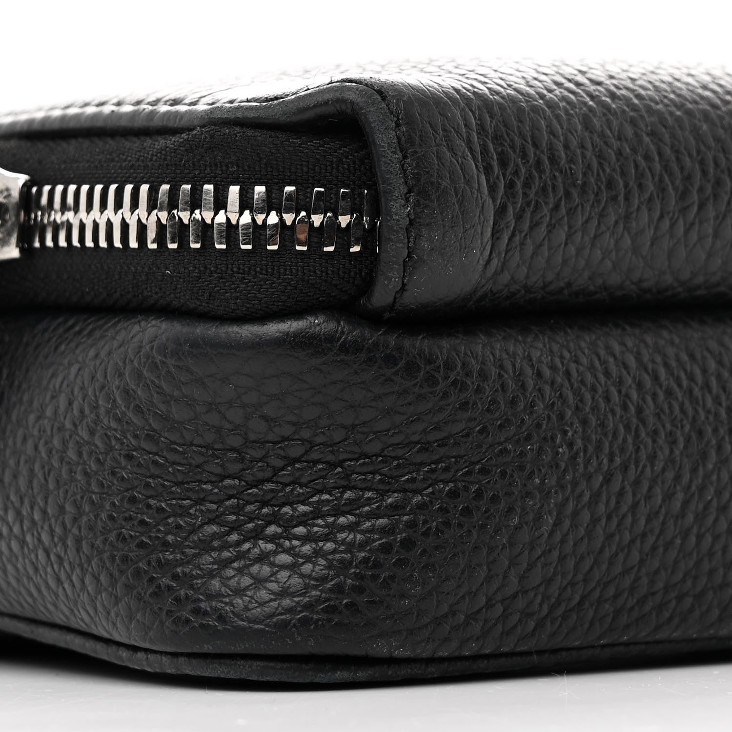 Christian Dior Grained Calfskin Double Zip Crossbody Black 11 of 12