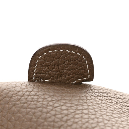 Hermes Taurillon Clemence Evelyne III PM Etoupe 7 of 12