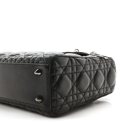 Christian Dior Lambskin Cannage Small My ABCDior Lady Dior Black 10 of 11