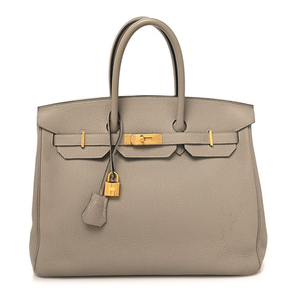 Hermes Togo Birkin 35 Gris Tourterelle 1 of 11
