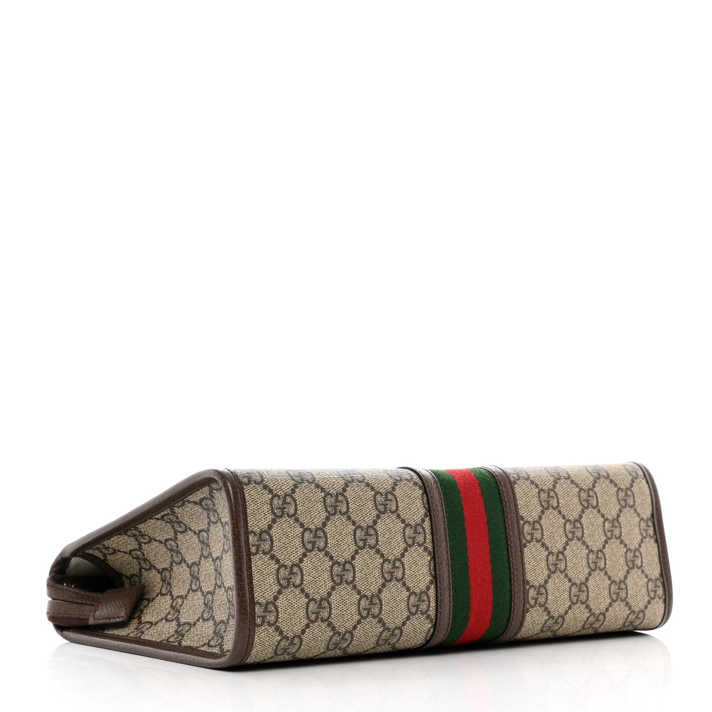 GG Supreme Monogram Web Ophidia GG Toiletry Case Beige New Acero
