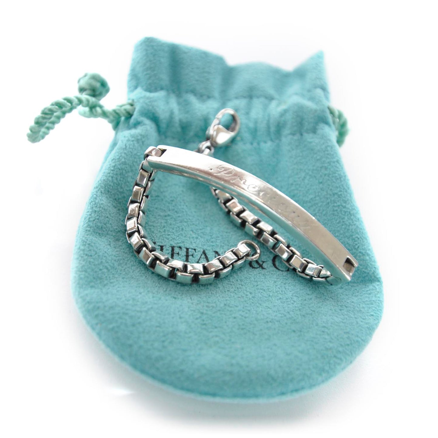 Sterling Silver Venetian Link ID Bracelet