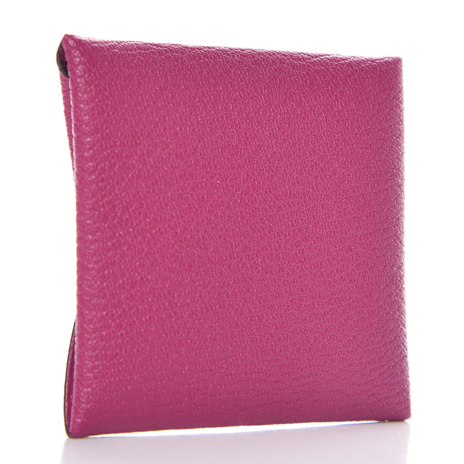 Hermes Chevre Mysore Bastia Coin Purse Rose Pourpre 3 of 8