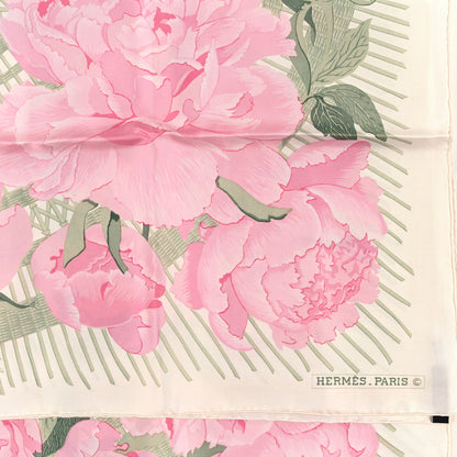 Hermes Silk Les Pivoines Scarf 90 2 of 3