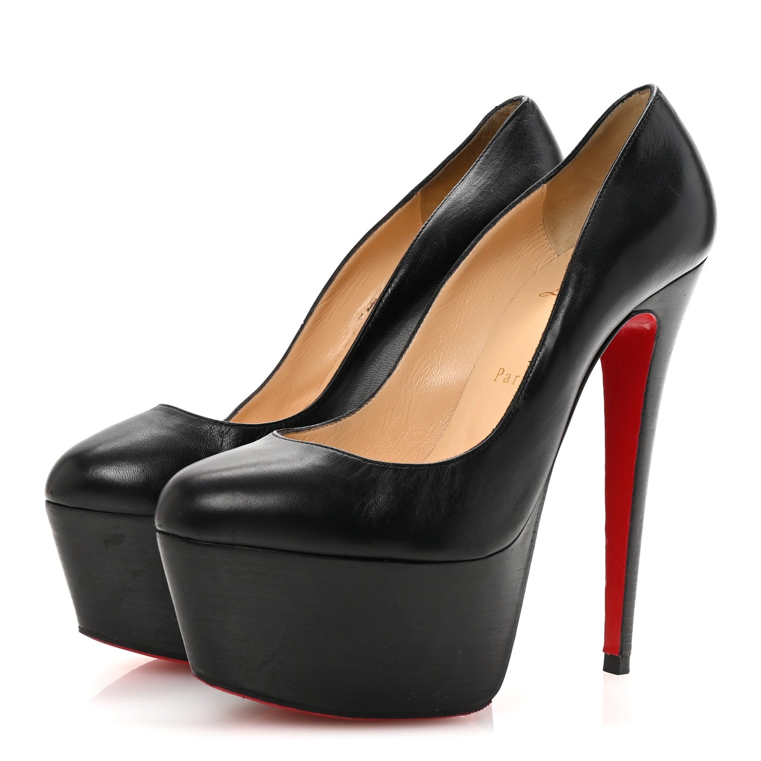 Christian Louboutin Shiny Calfskin Alta Vicky 160 Pumps 40 Black 4 of 8
