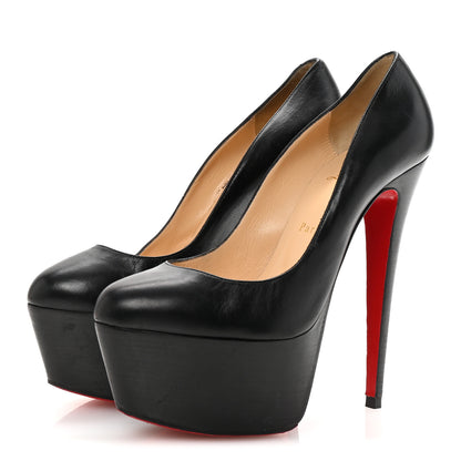 Christian Louboutin Shiny Calfskin Alta Vicky 160 Pumps 40 Black 4 of 8