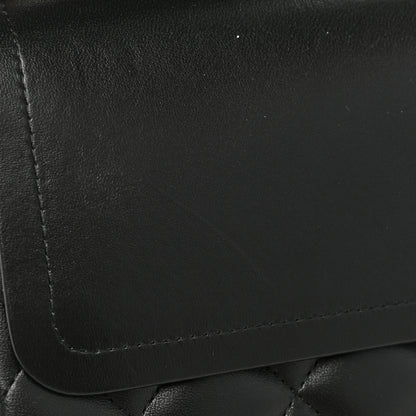 Chanel Lambskin Quilted Jumbo Double Flap Black 9 of 11