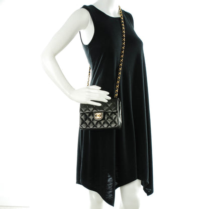 Chanel Lambskin Quilted Mini Square Flap Black 2 of 8