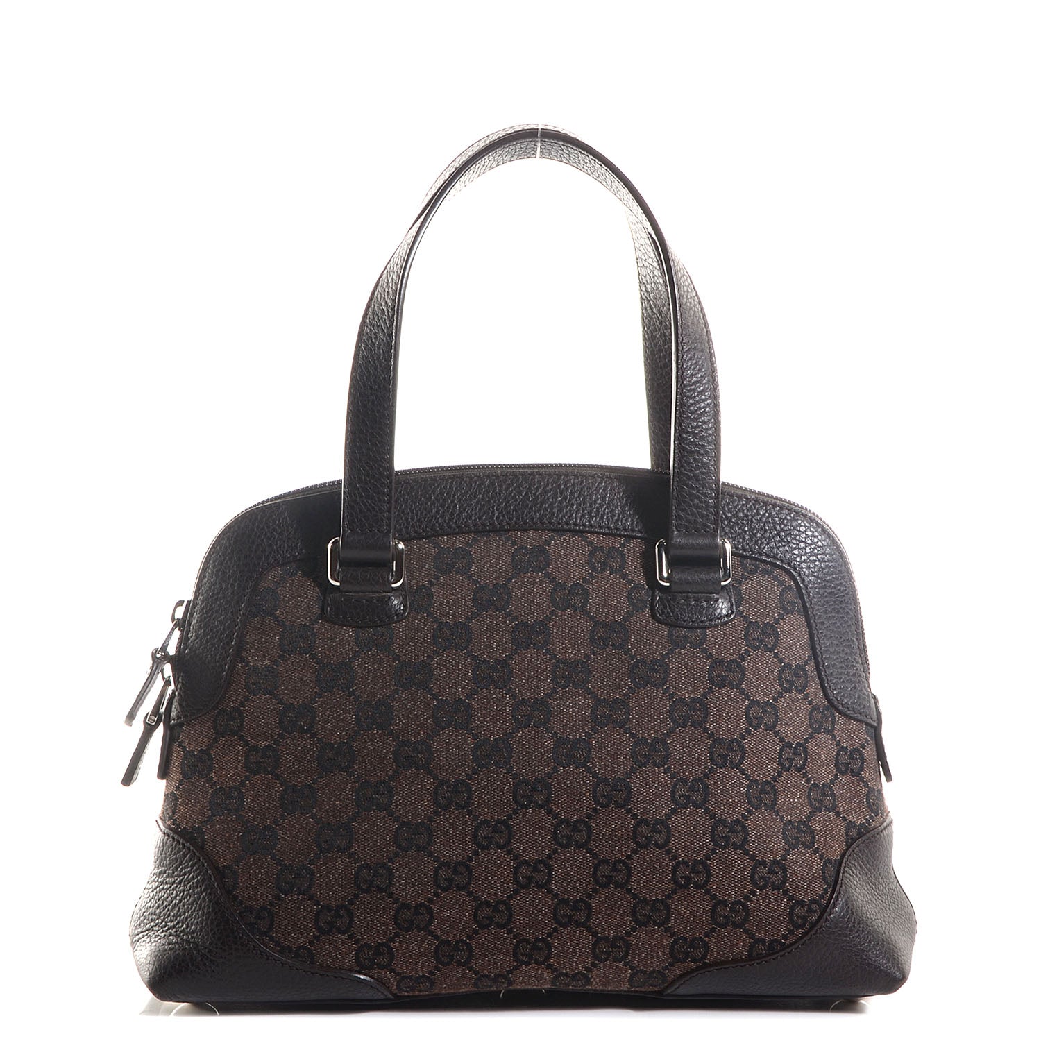Gucci Monogram Small Satchel Brown 1 of 7