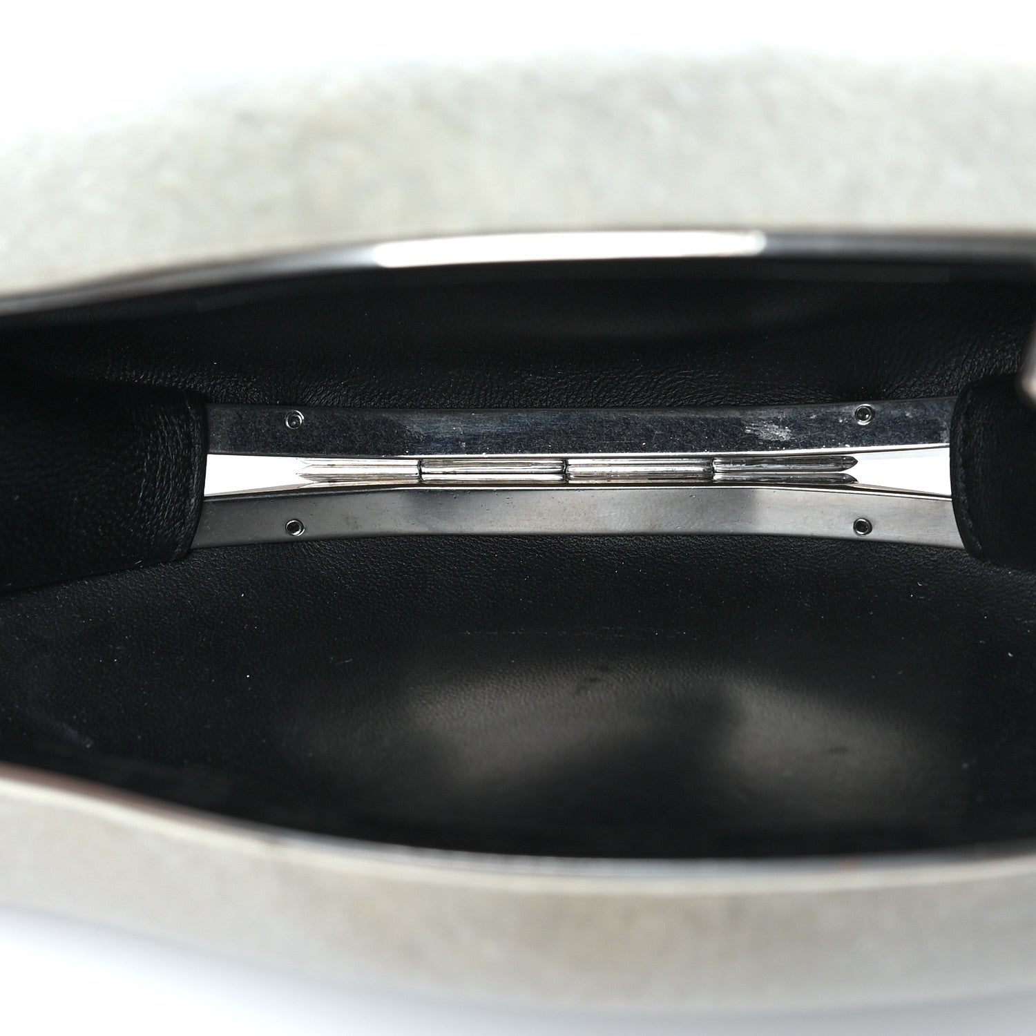 Bottega Veneta Pebble Rock Mini Chain Clutch Grey 5 of 8