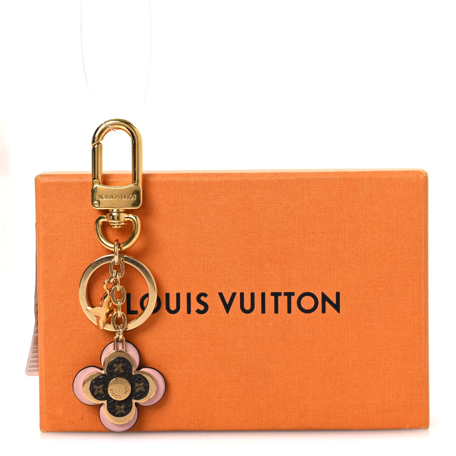 Louis Vuitton Monogram Blooming Flowers BB Bag Charm Key Holder Pink 4 of 4
