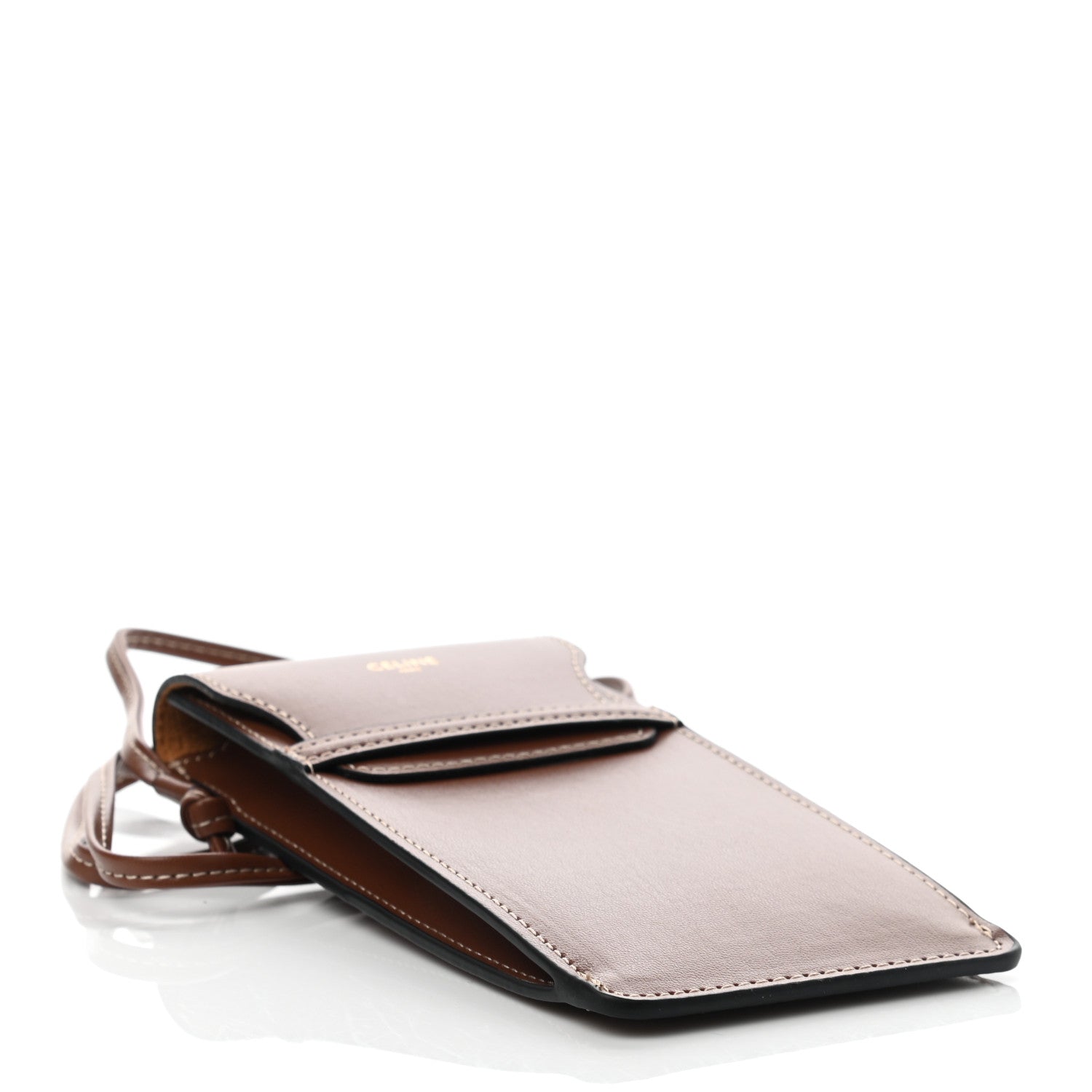 Celine Smooth Calfskin Sunglasses Pouch Tan 4 of 7