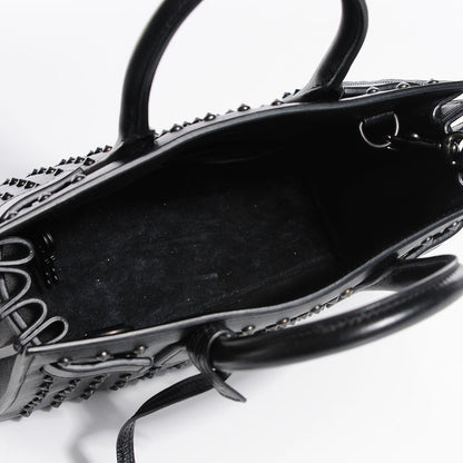 Saint Laurent Calfskin Studded Nano Sac De Jour Black 5 of 8