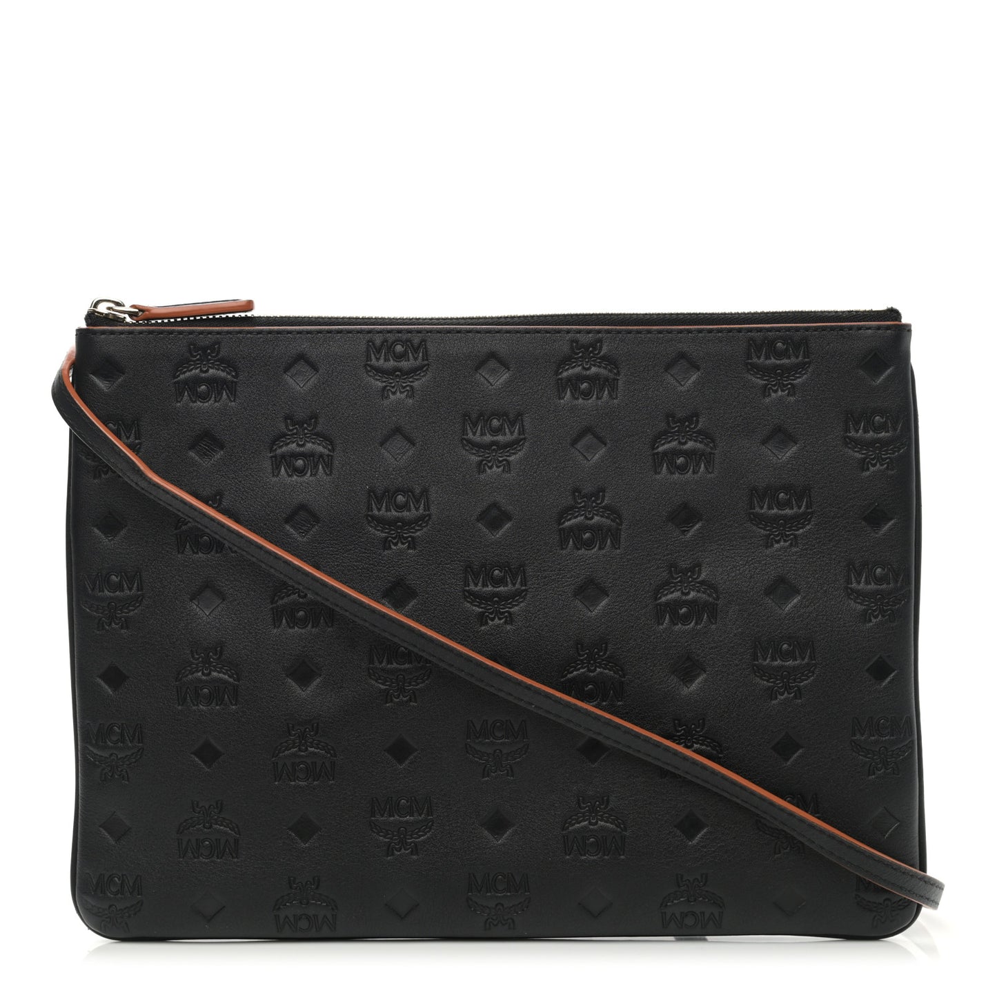 Calfskin Monogram Klara Crossbody Pouch Black