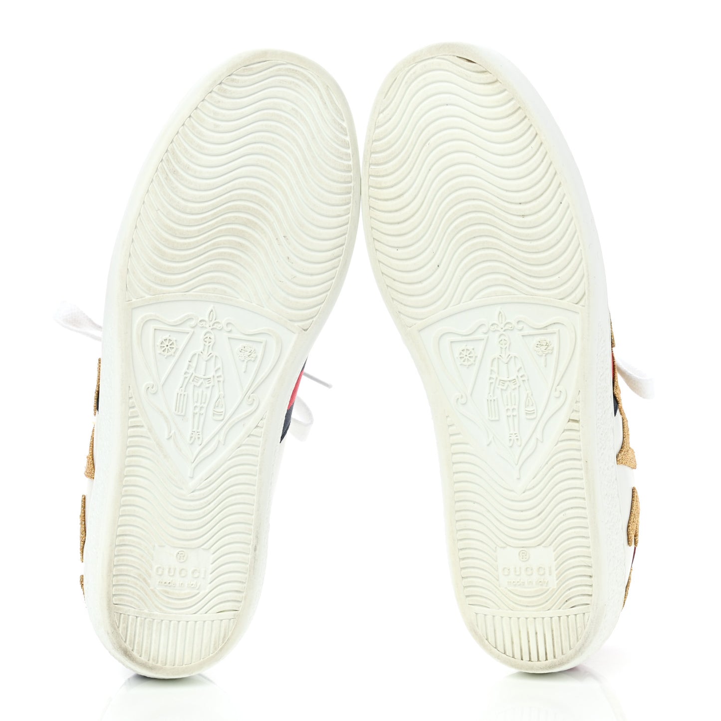 Calfskin Nappa Web LOVED Embroidered Womens Ace Sneakers 36 White Red Flame Notte