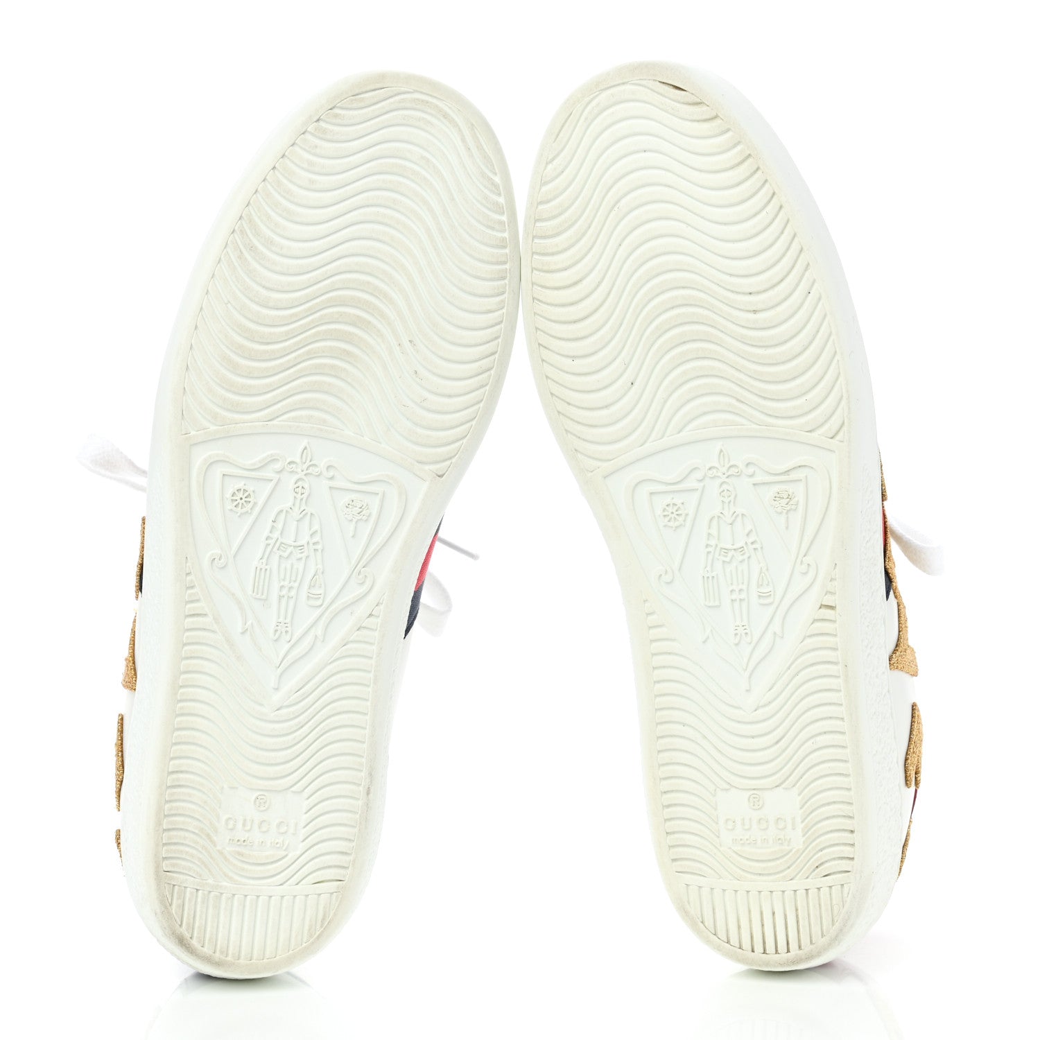 Gucci Calfskin Nappa Web LOVED Embroidered Womens Ace Sneakers 36 White Red Flame Notte 5 of 11