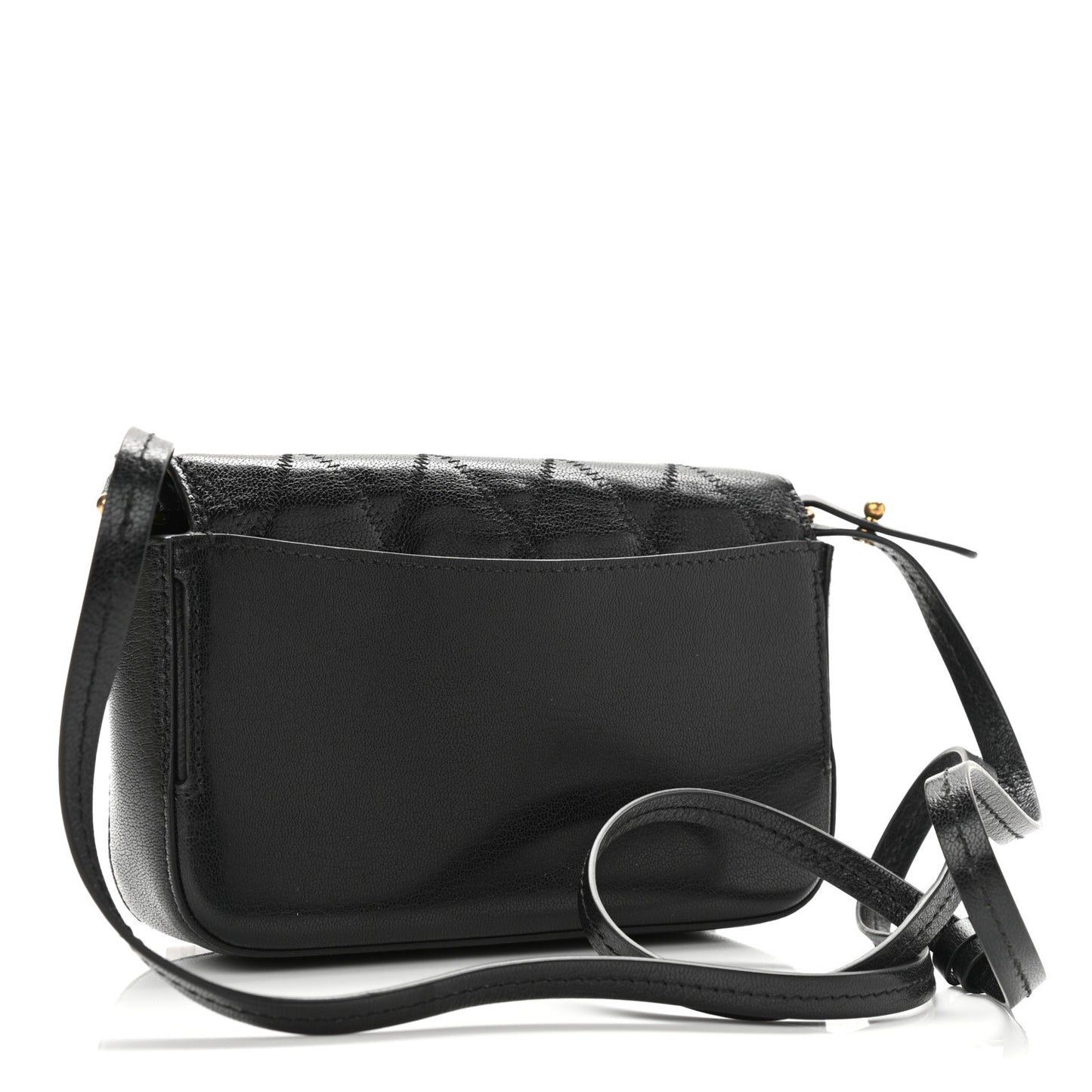 Goatskin Quilted GV3 Mini Pocket Convertible Bag Black