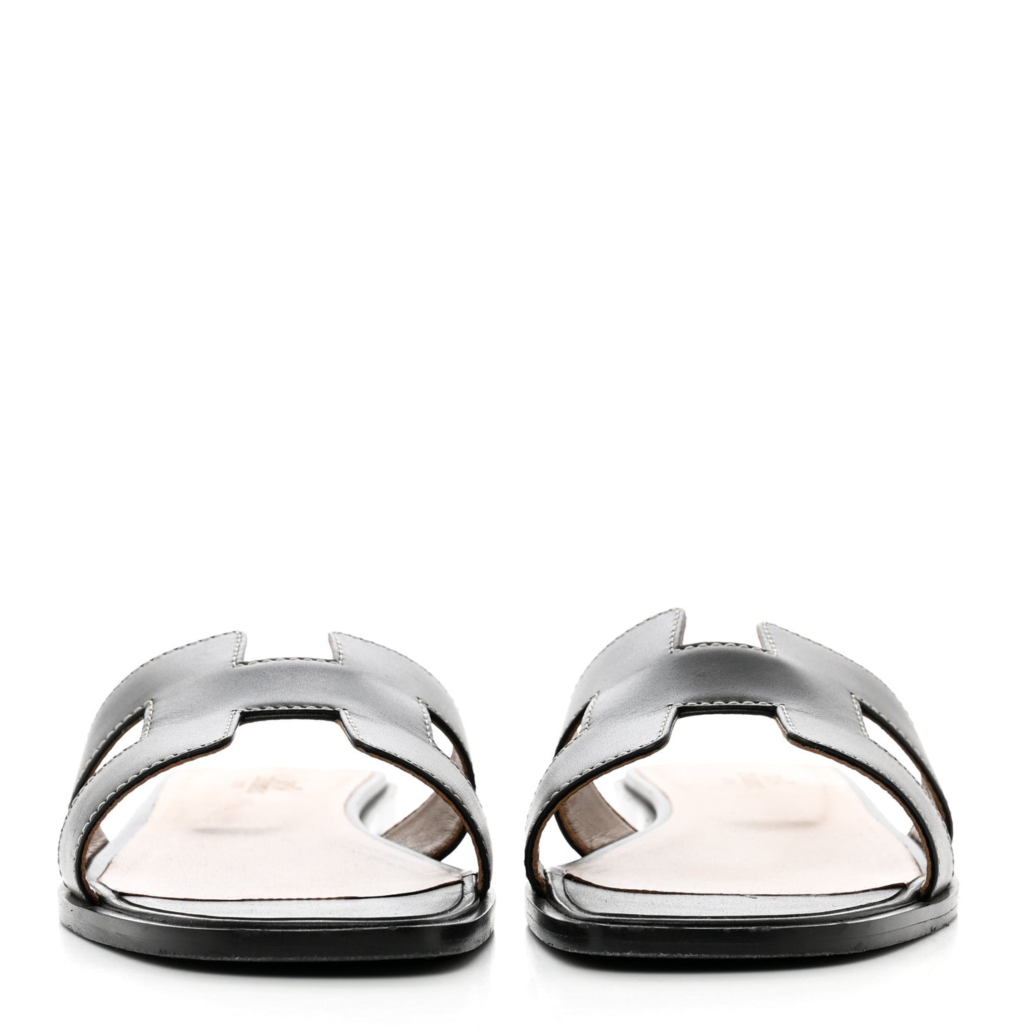 Box Calfskin Oran Sandals 37.5 Black