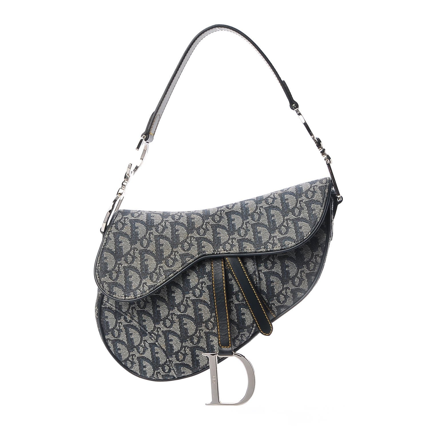 Christian Dior Monogram Saddle Bag Blue 1 of 7