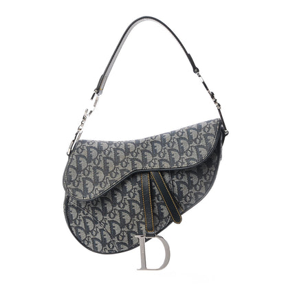 Christian Dior Monogram Saddle Bag Blue 1 of 7