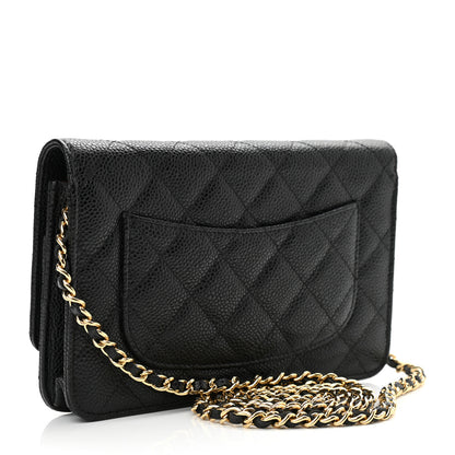 Chanel Caviar Quilted Wallet On Chain WOC Black 3 of 12