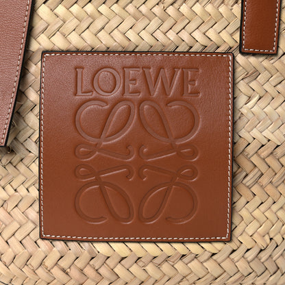 Loewe Raffia Basket Tote Bag Natural Tan 8 of 10