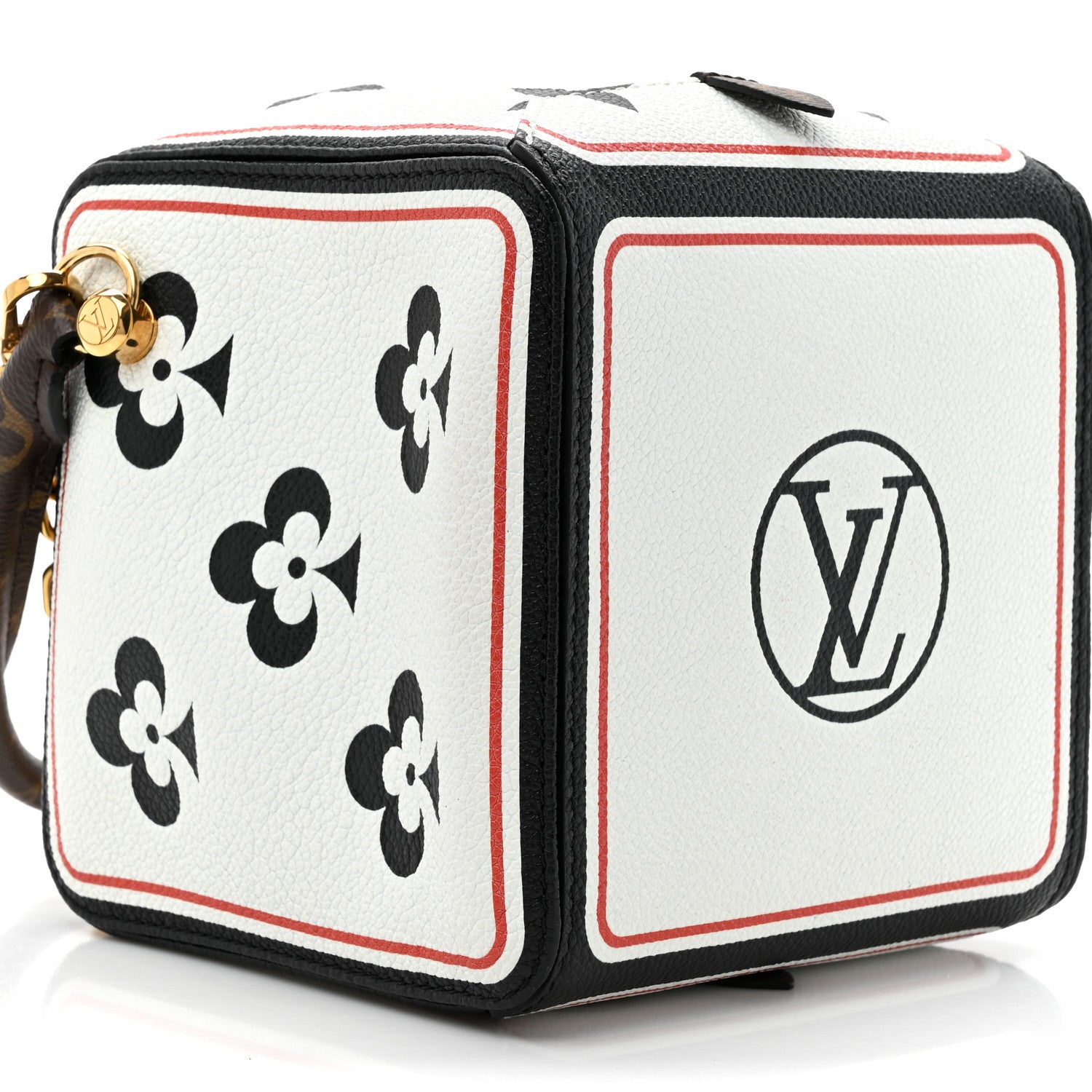 Louis Vuitton Taurillon Game On Square Dice Bag White 9 of 10