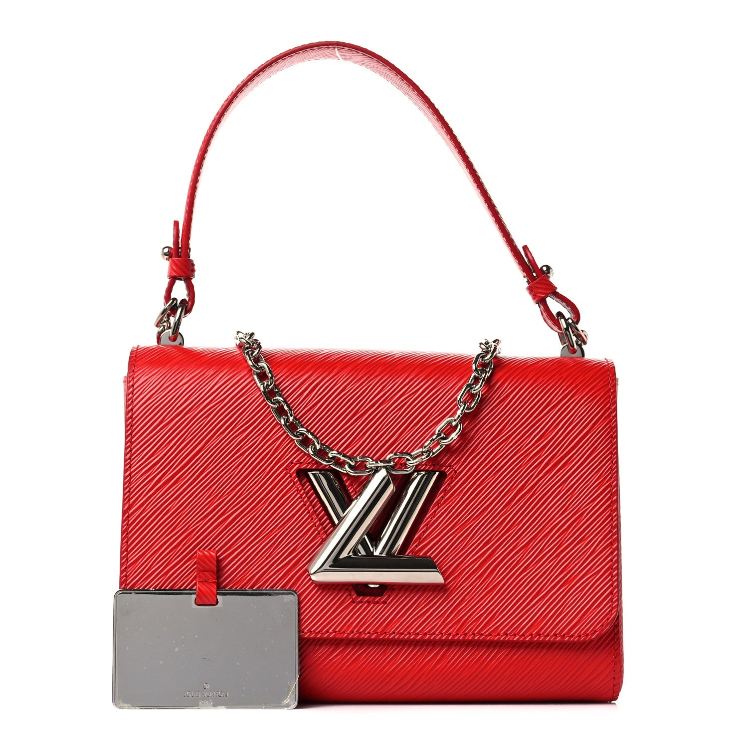 Louis Vuitton Epi Twist Top Handle Shoulder Bag MM Coquelicot 1 of 8