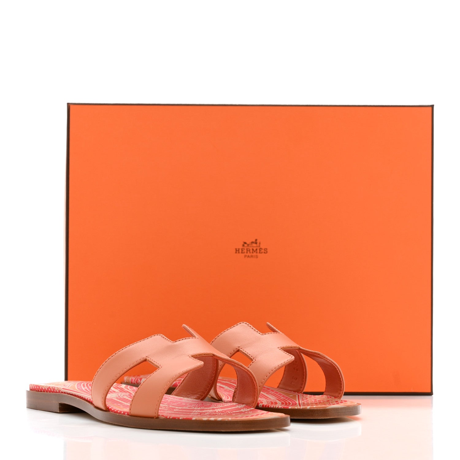 Hermes Calfskin Oran Sandals 36 Orange Terracotta 11 of 11