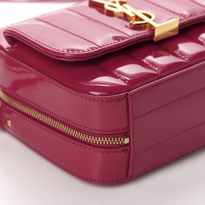 Saint Laurent Patent Matelasse Monogram Toy Vicky Camera Bag Bubblegum 6 of 10
