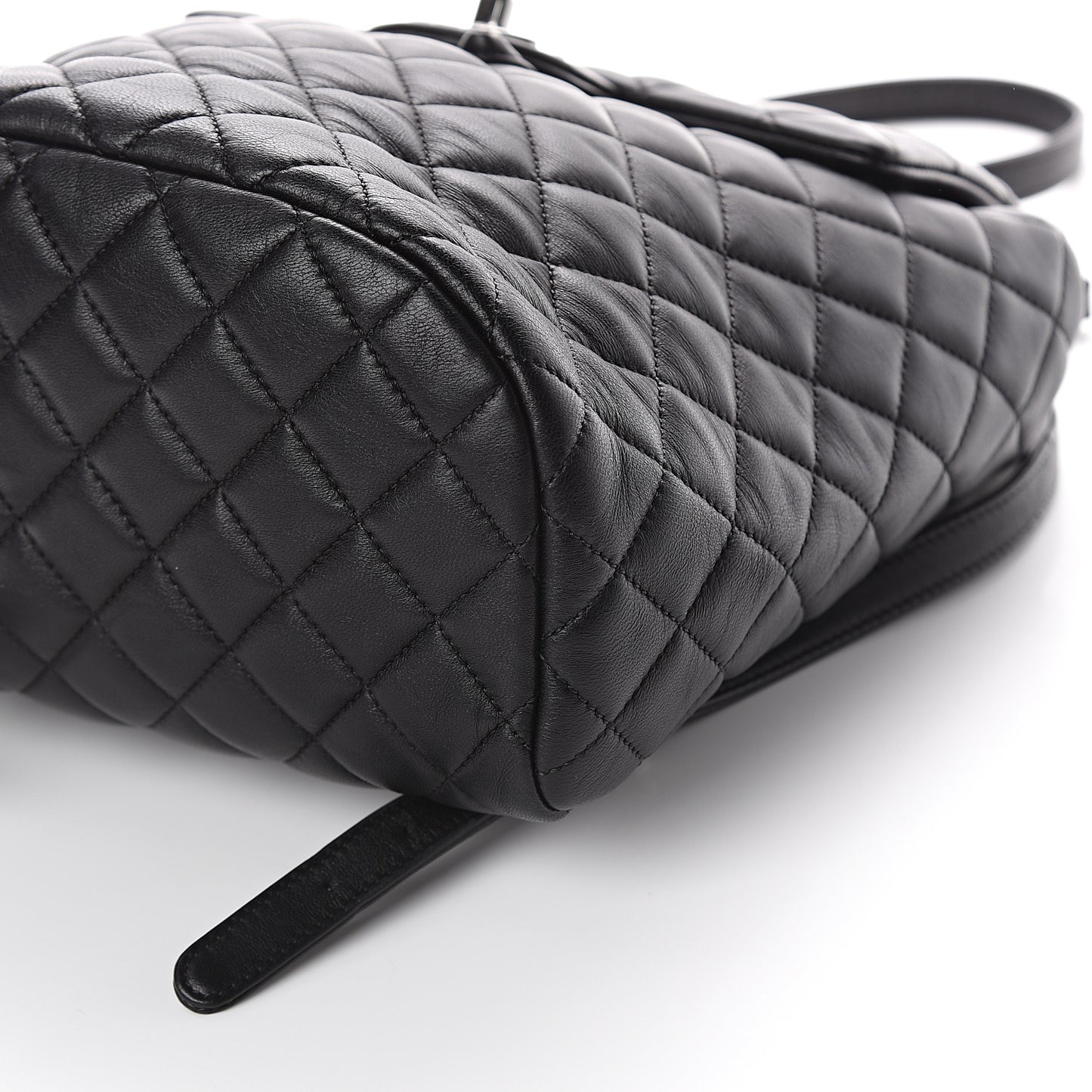Lambskin Quilted Small Urban Spirit Backpack Black