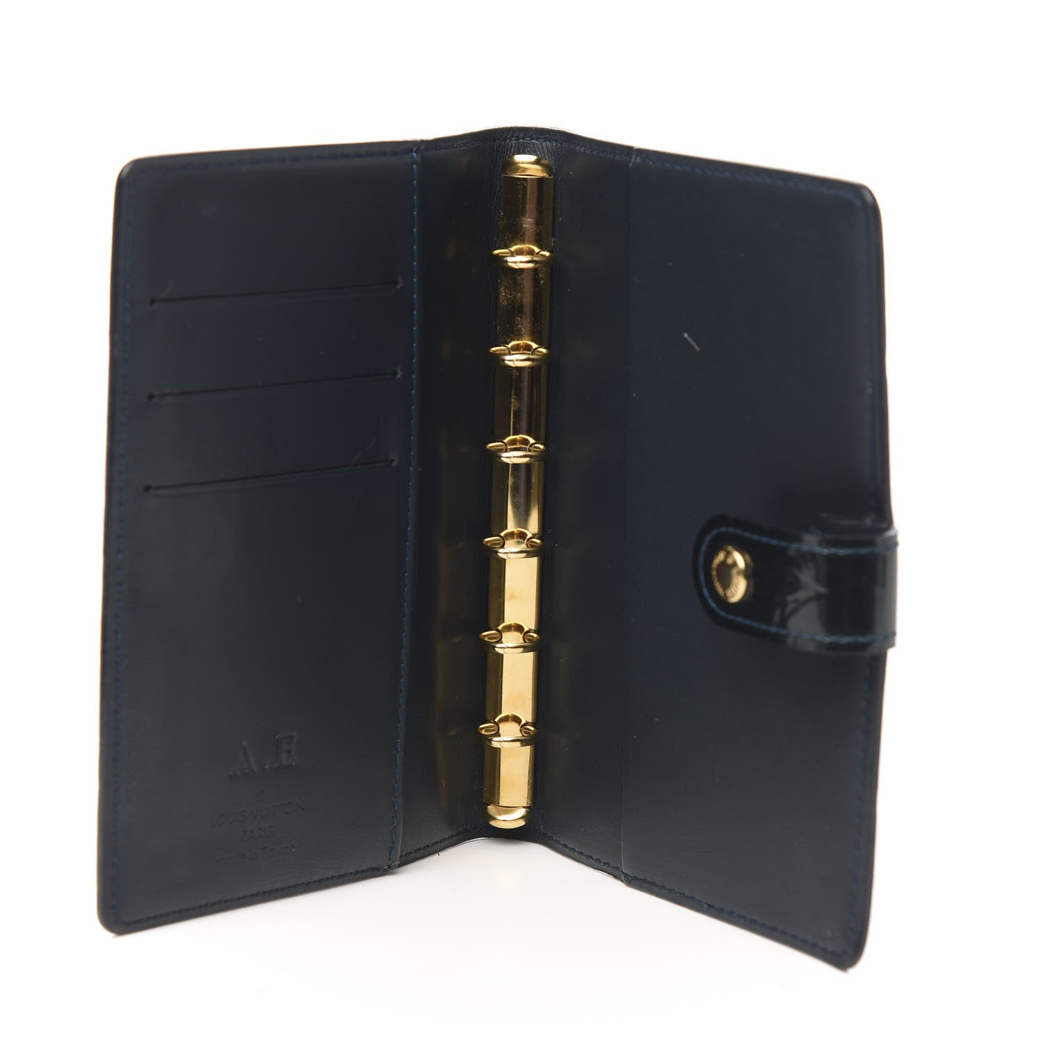 Louis Vuitton Vernis Small Ring Agenda Cover Blue Infini 4 of 6