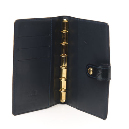 Louis Vuitton Vernis Small Ring Agenda Cover Blue Infini 4 of 6
