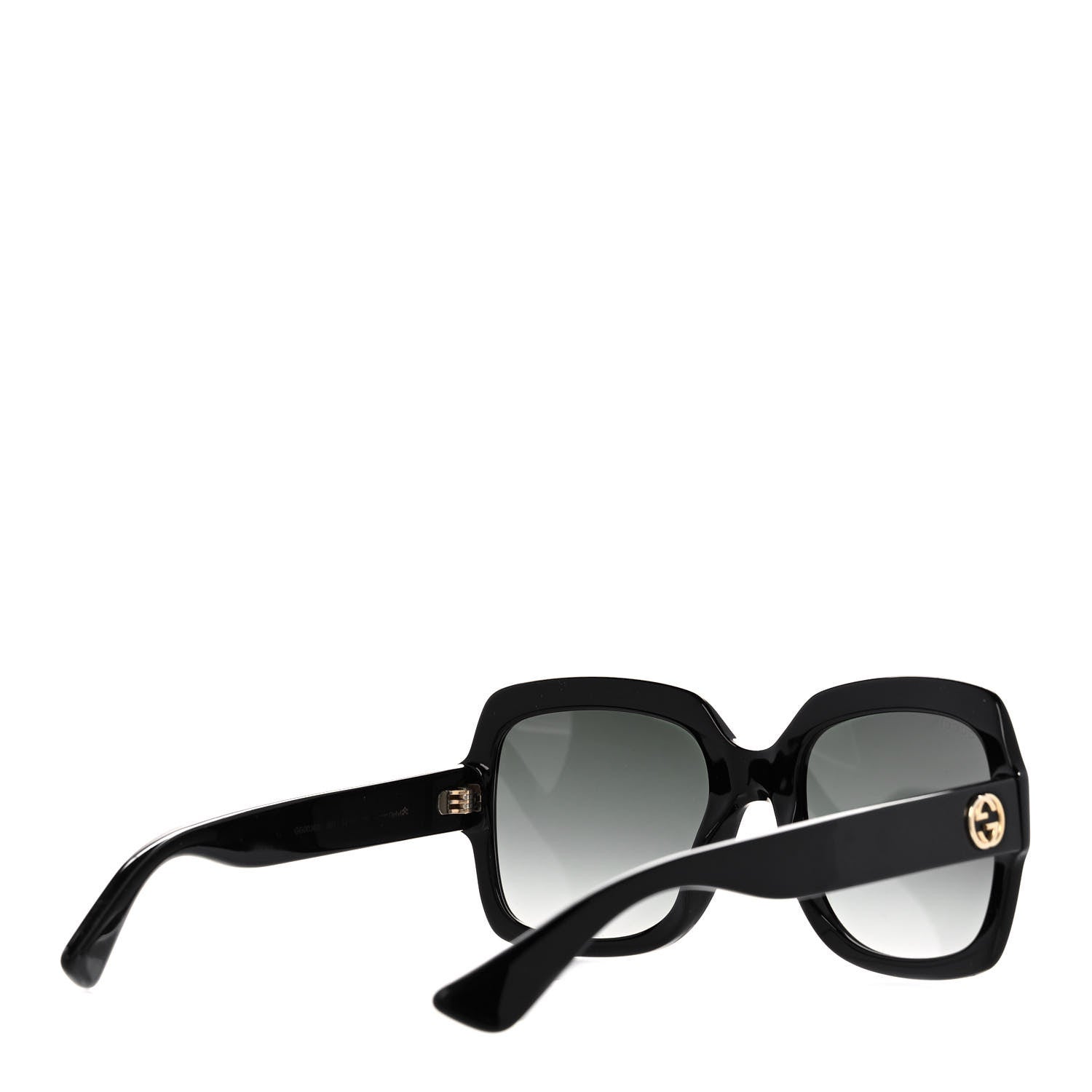 Gucci Oversized Square GG0036S Sunglasses Black 4 of 7