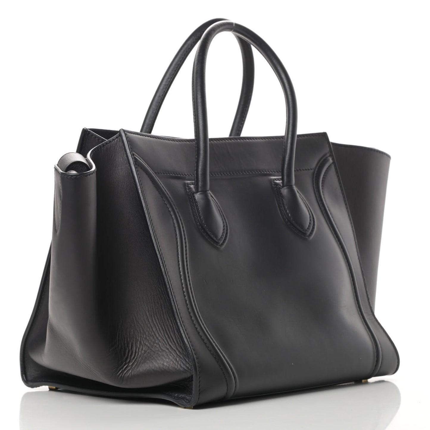 Smooth Calfskin Medium Phantom Luggage Black