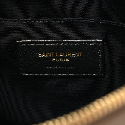 Saint Laurent Calfskin Matelasse Monogram Lou Camera Bag Dark Beige 5 of 9